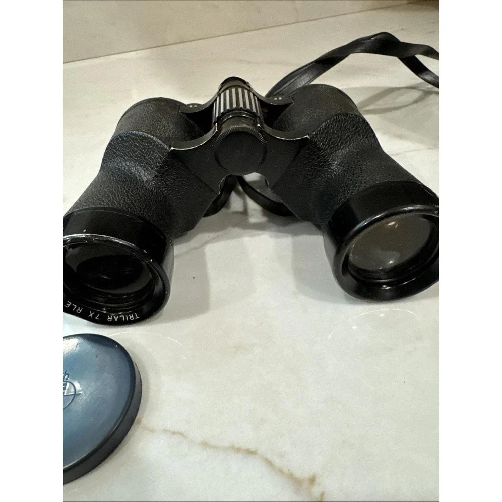 Vintage Swift Triton Japan Binoculars Model 748 w/ case 7x35 mm